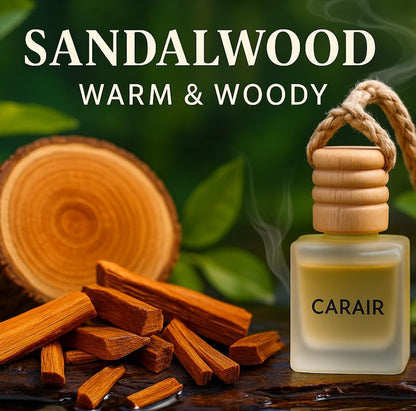 Car perfumes luxury | Sandalwood Car Air Freshener | Hanging Car Perfume with Essential Oils